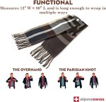 Alpine Swiss Mens Plaid Scarf Softer Than Cashmere Scarves Winter Shawl - Image 3